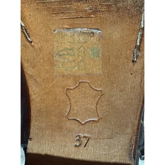 Free People Braeburn Ankle Boots Distressed Leather Womens 7 EU 37 Brown Buckles - Picture 8 of 10